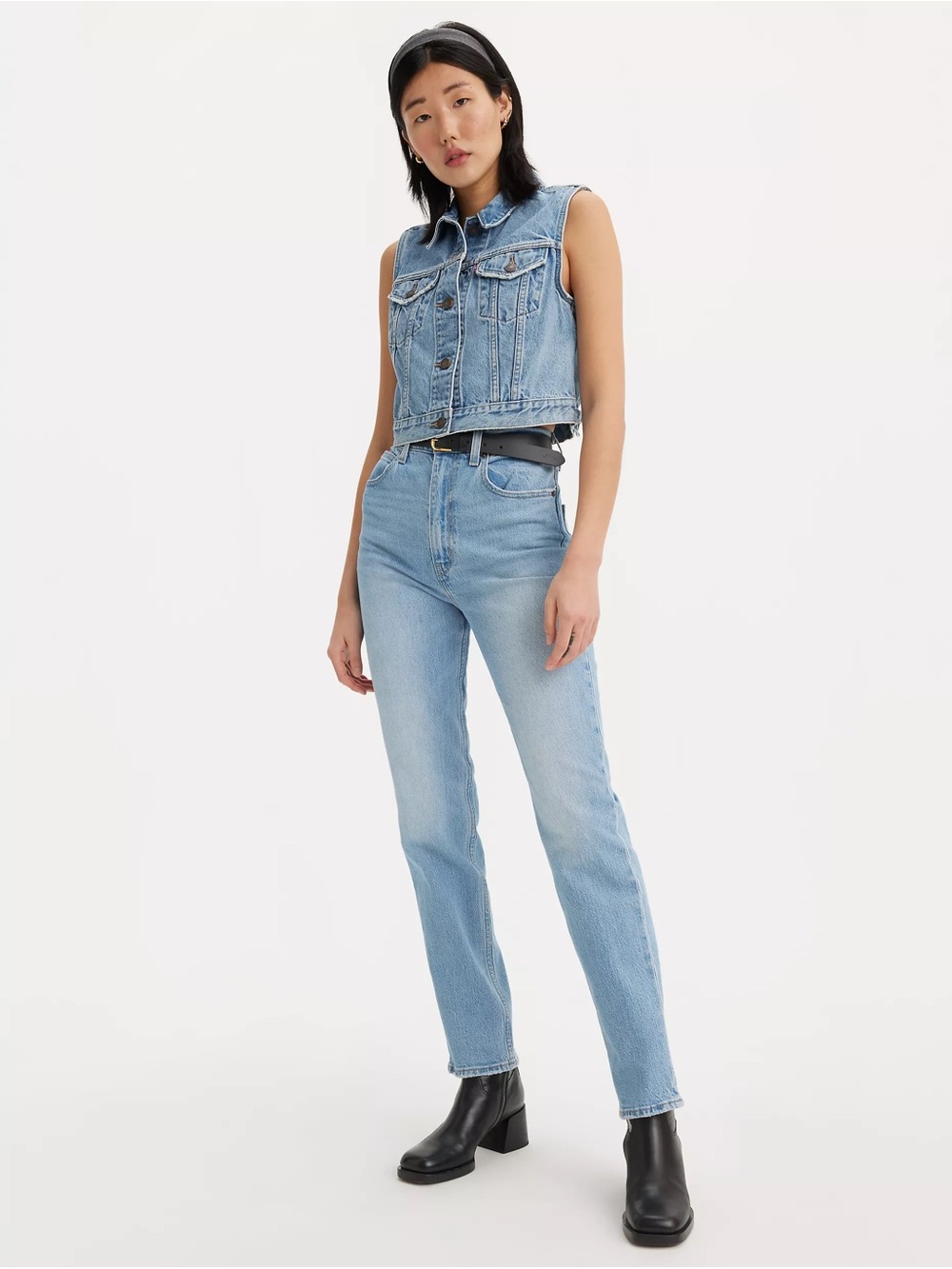 Levi's 70s Light Blue High-Rise Straight Jeans